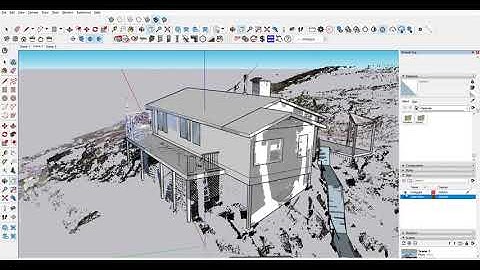 Sketchup Model from a Point Cloud using Trimble Scan Essentials #shorts