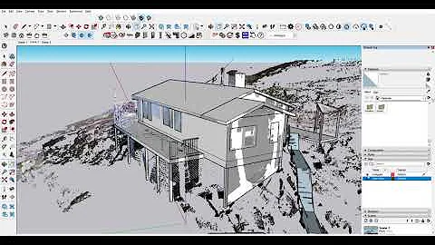 Sketchup Model from a Point Cloud using Trimble Scan Essentials #shorts