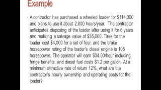 Calculating Equipment Cost