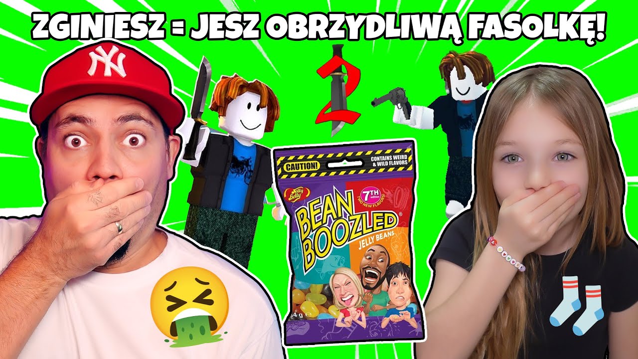 🩷 ZGINIESZ = JESZ OBRZYDLIWĄ FASOLKĘ W MURDER MYSTERY 2! | Roblox MM2 🩷