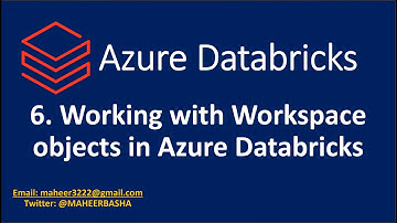 6.Working with Workspace Objects in Azure Databricks