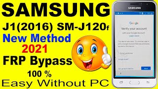 FRP BYPASS SAMSUNG J1 2016 (SM-J120) REMOVE GOOGLE ACCOUNT LOCK 100% Easy Without PC 2021