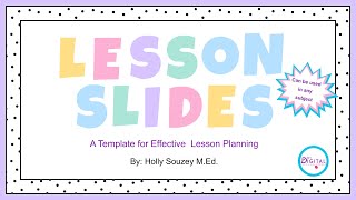 Free Lesson Plan Template-for Effective Lesson Planning
