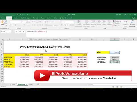 Función BUSCARH en