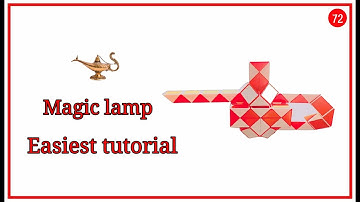 How to make magic lamp  With Snake Cube // Rubiks Twist // Snake Puzzle