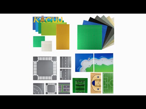 Classic Blocks Baseplate DIY Assembly Bricks City Road Base Plates DIY Basketball Board