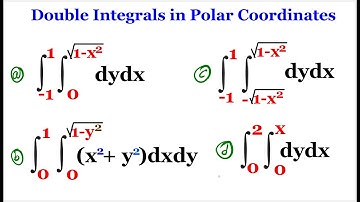 Double Integrals in Polar Coordinates | 4 examples.