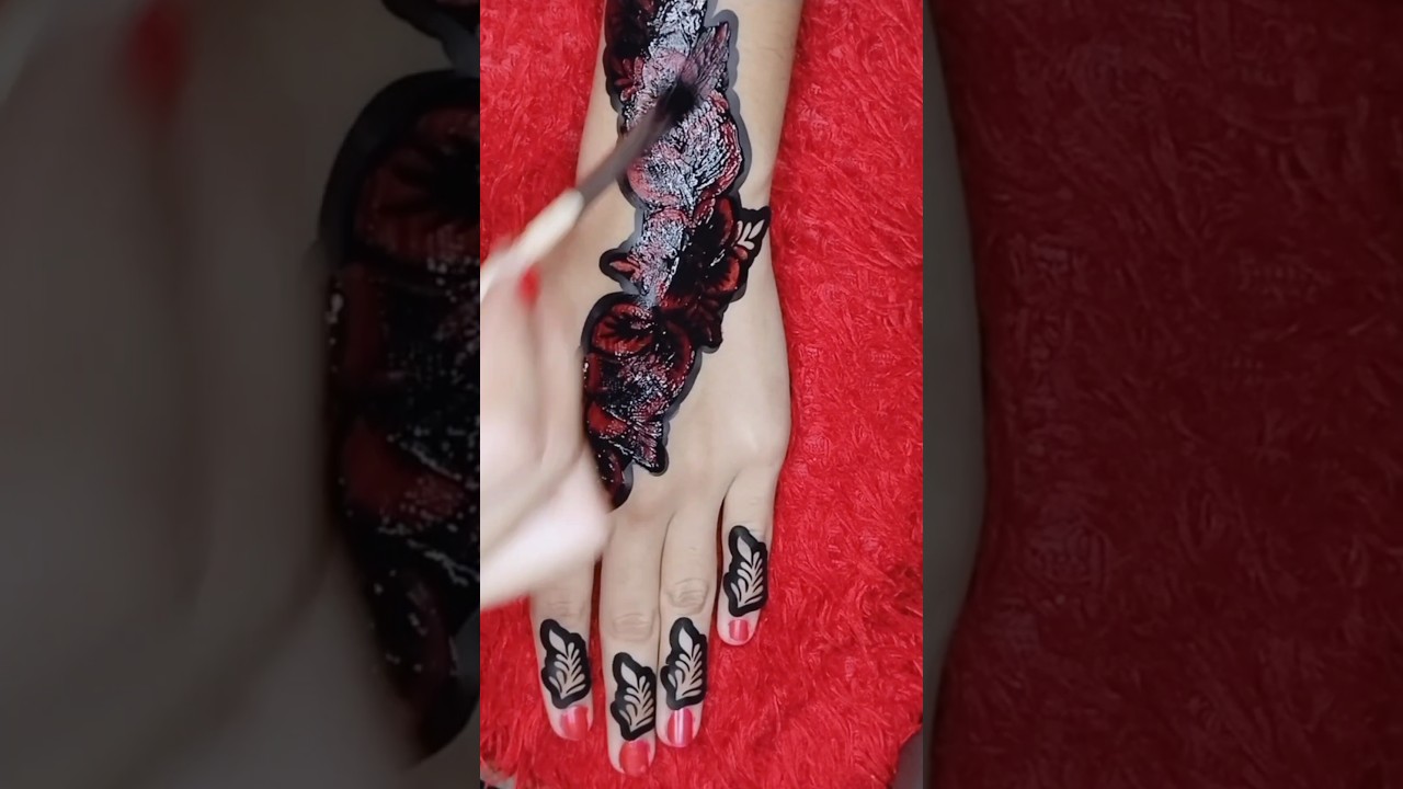 beautiful sticker mehndi design #shorts