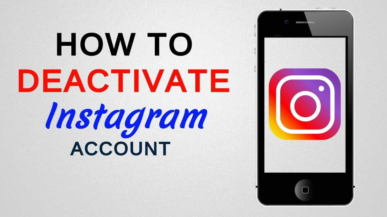 How To Deactivate Instagram Account / Temporarily Disable ...