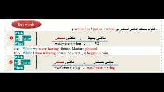 Past  continuous  Tense      زمن الماضي المستمر