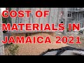 COST OF MATERIALS IN JAMAICA 2021. BUILDING MY DREAM HOUSE IN JAMAICA PT 12. CEMENT/SAND/STONE/STEEL