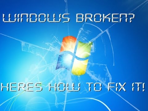 How To Create A Windows 7 Repair Disk and Use It!