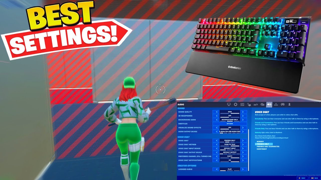 *UPDATED* BEGINNER Keybinds + best settings In CHAPTER 4 | | Fortnite ⭐ ...