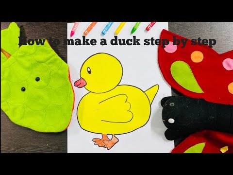 Easy way to draw a duck step by step. - YouTube