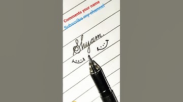 Shyam calligraphy in cursive #cursive #calligraphy #viral #shyam #shorts🙏🌞