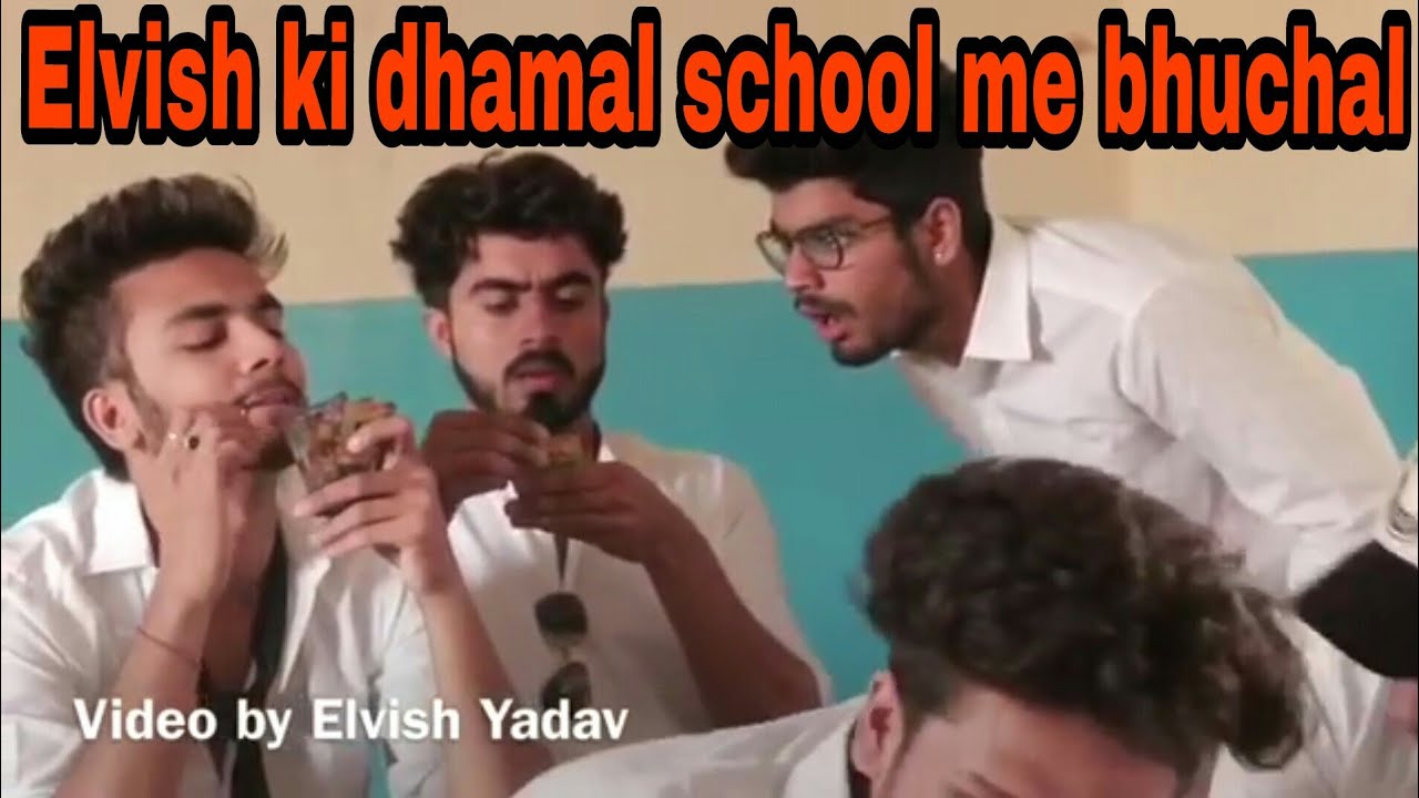 Elvish ki dhamal school me bhuchal funny comedy | Elvish yadav new