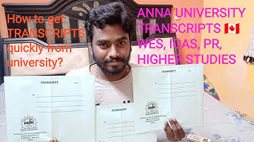 How to apply ANNA UNIVERSITY transcript online? SAFE TRANSCRIPTS WES/IQAS call: 8248643789 whatsapp