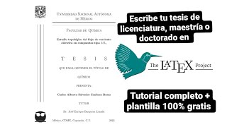 Thesis Writing Tutorial in LaTeX   100% Free Template | TJA