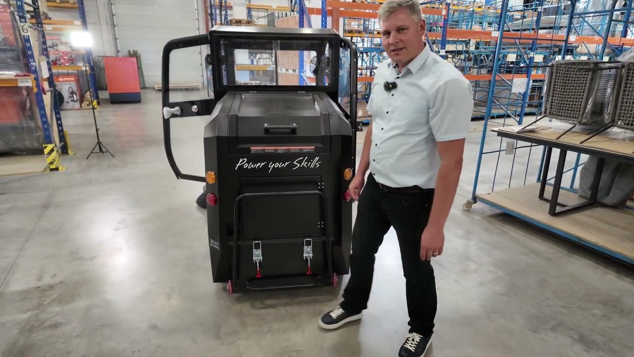 Tendyck Maschinen präsentiert: Daewoo DAS100 Kehrmaschine mit Kabine