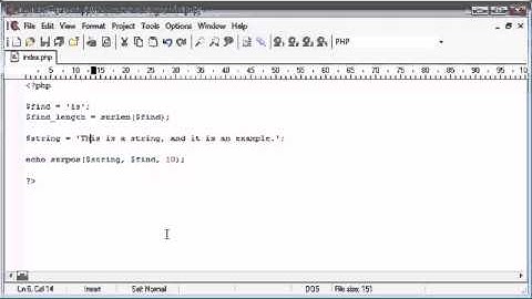 Beginner PHP Tutorial   48   String Functions  String Position Part 1