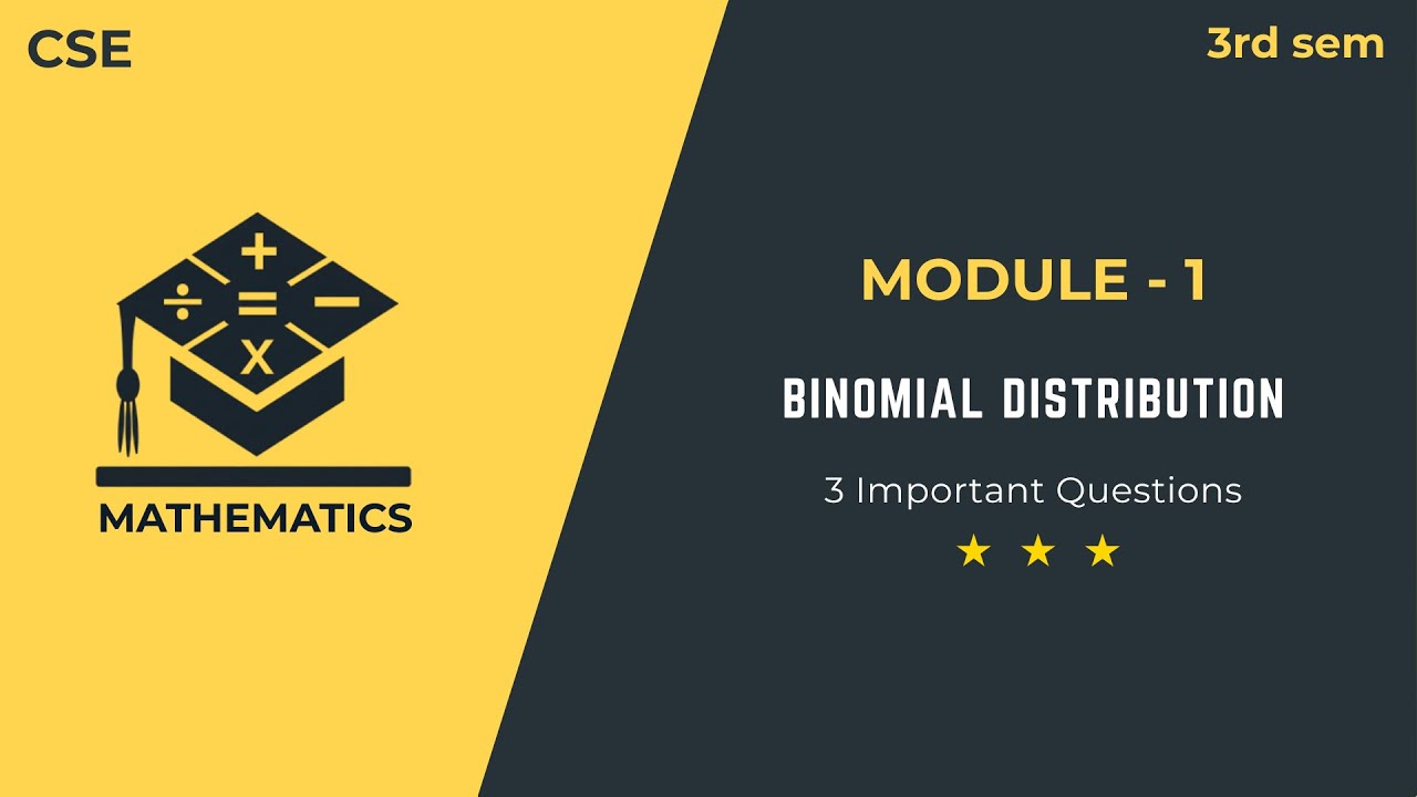 Binomial Distribution | 4 Important Questions Explained Simply - YouTube