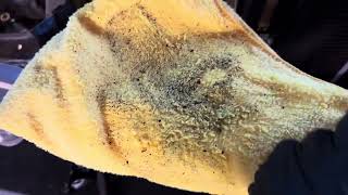 BMW E28 AC Evaporator Flush before new AC system