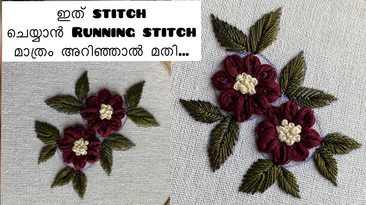 handembroidery Hand embroidery flower designEmbroidery design