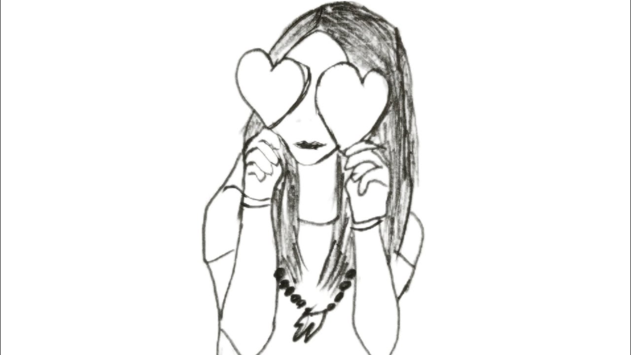 How to draw a girl easy drawing Easy drawing Pencil drawing for