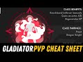 Gladiator pvp cheat sheet  legend of neverland