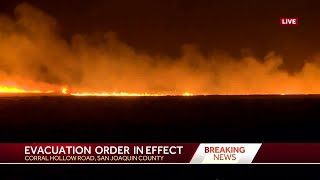 加州內陸城市野火延燒逾5000公頃 州際公路關閉居民疏散