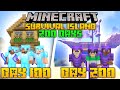 WE SURVIVED 200 DAYS IN SURVIVAL ISLAND | MINECRAFT