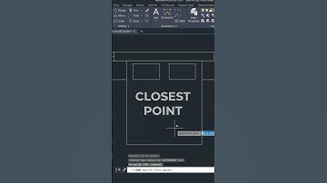 CLOSEST POINT  #sabeercad #autocad #autocad2026 #osnap #osnapnearest #autocad2ddrawing