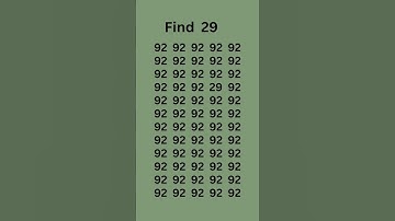 Can you find 29 in 5 sec??? #maths #braintestsolution #mathematics #game #puzzle #brainmasti