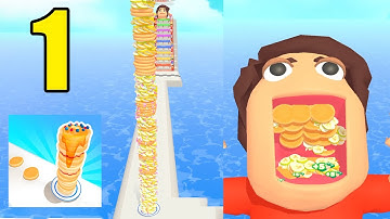 Pancake Run - All Levels 1-10 🥞🍓🍌🥞 Gameplay (Android,ios) New Update Part 1