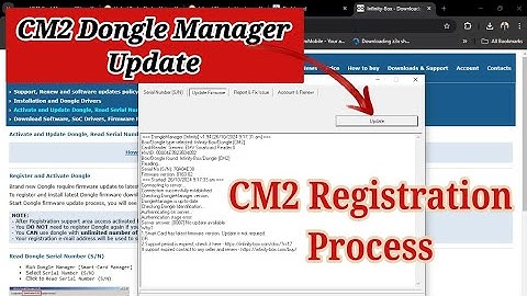 How To Activate CM2 Dongle | Infinity CM2 Dongle Manager Update
