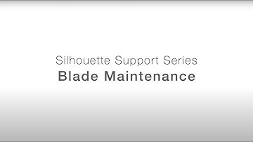 Silhouette Support Series | Blade Maintenance | English Subtitles