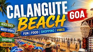 Calangute Beach Goa Walking Tour 4K | North Goa Beach Life
