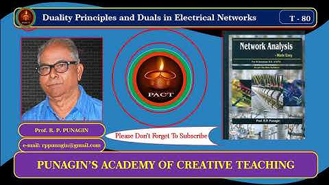 T - 80 Duality Principles and Duals in Electrical Networks