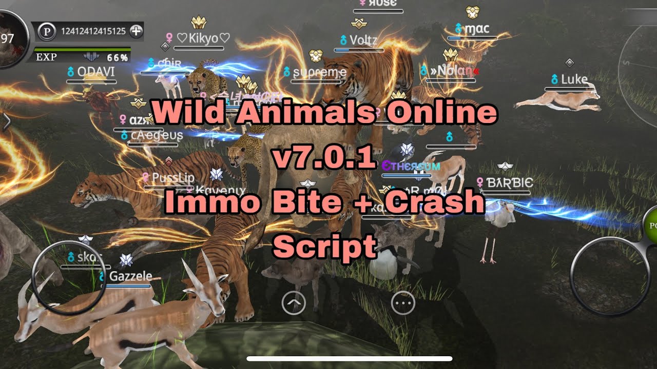[Update Script] Wild Animals Online Immo Bite + Crash Script - YouTube