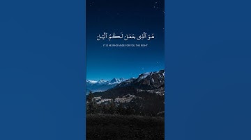 "هو الذي جعل لكم الليل لتسكنوا فيه والنهار مبصراً " #تلاوات #اكسبلور