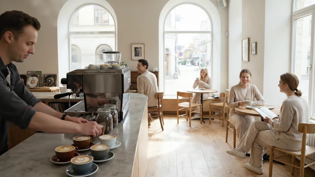 아늑한 카페에서 보내는 봄날의 재즈 시간 ☕🌸🎷