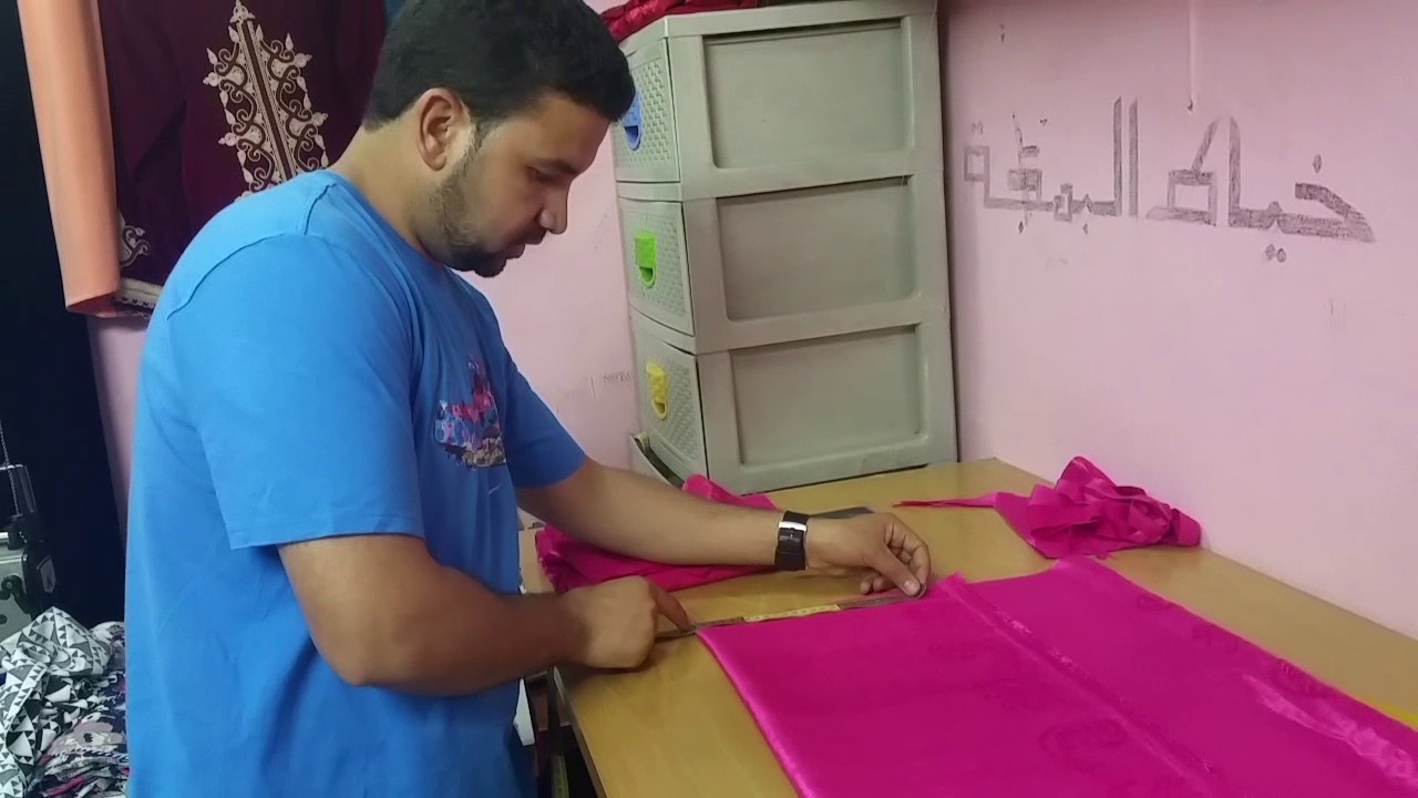 )الجزء الثاني ) طريقة تفصيل جلابة ايفازي بالخراط مع #خياط البهجة