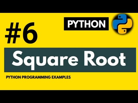 Python Programs| Square Root  Python Program|Example For Beginners..#1k