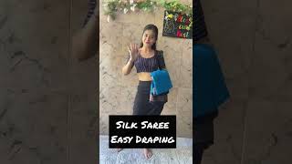 Silk Saree Easy Drape Tutorial Easy Saree Draping How To Drape Santoshi Megharaj