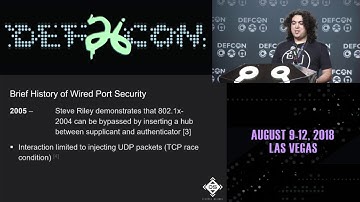 DEF CON 26 - Gabriel Ryan - Bypassing Port Security In 2018 Defeating MacSEC and 802 1x 2010