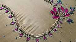Simple Work Blouse Back Neck Designs For Silk Saree Simple