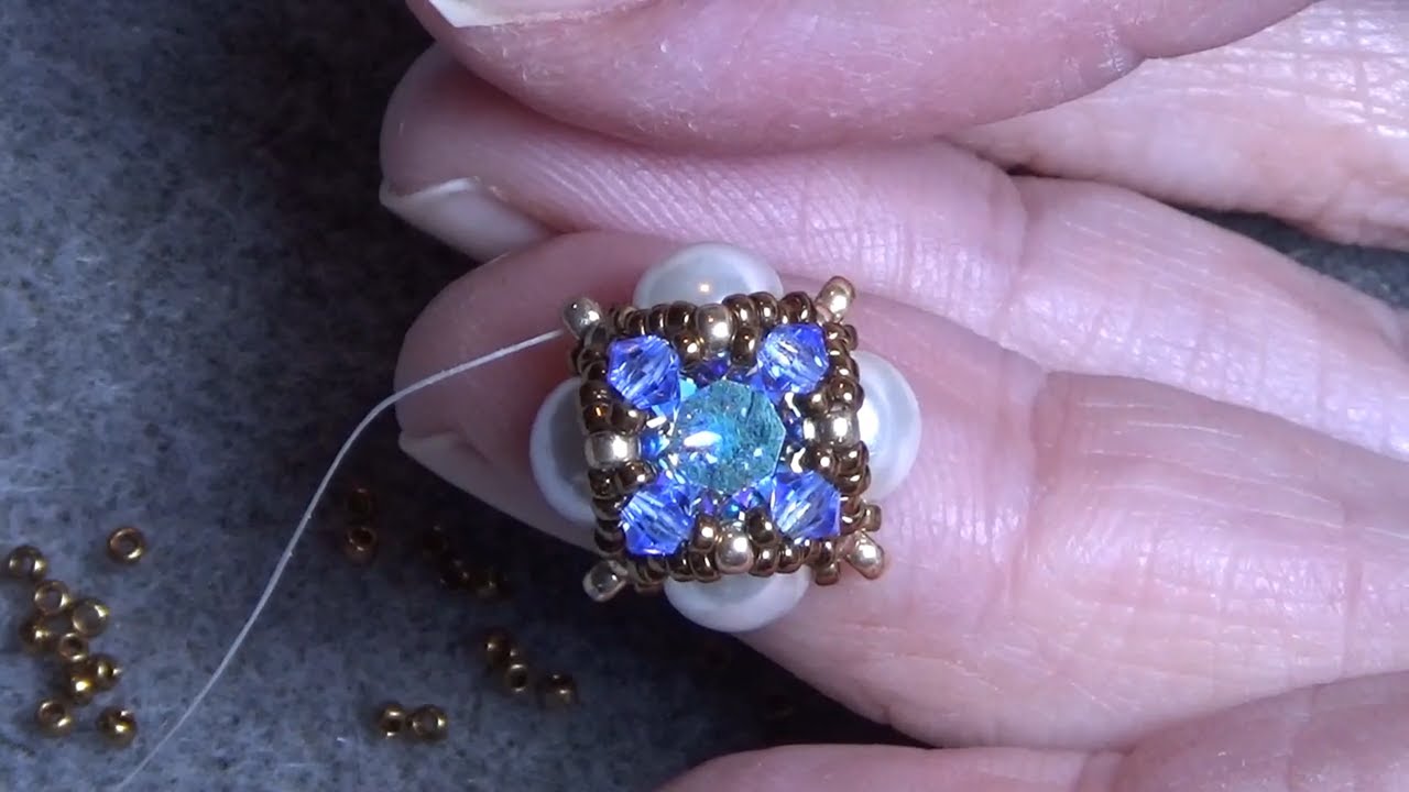 Tutorial for Beginners; How to Make a Beaded Element with 8mm Chaton ...
