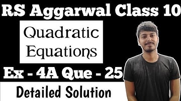 4root6x²-13x-2root6=0 | RS Aggarwal Class 10 Ex 4A Q 25 | VMS Manpreet Singh @ScienceWithVMS