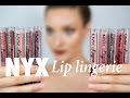 NYX LIP LINGERIE Swatches & Review!