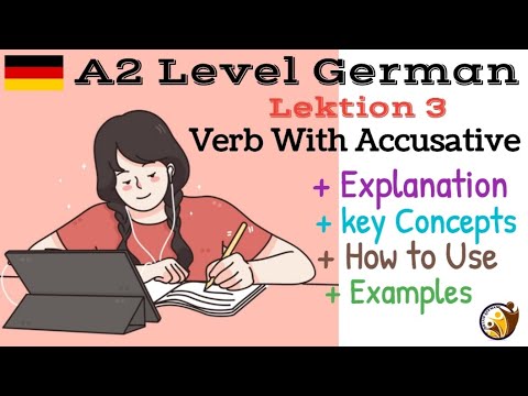 A2 German | Lektion 3 | Verb with Accusative | Free German Course - YouTube